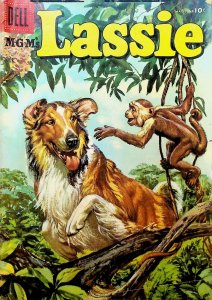 Lassie 28 Dell Comics 1956 Monkey