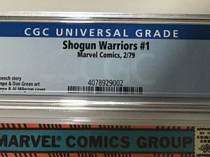 SHOGUN WARRIORS#1 CGC 9.6 1979 MARVEL BRONZE AGE COMICS 