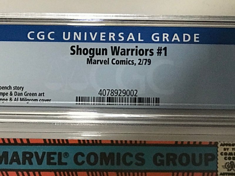 SHOGUN WARRIORS#1 CGC 9.6 1979 MARVEL BRONZE AGE COMICS 