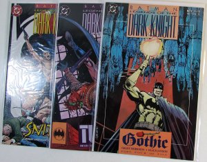 Batman: Legends of the Dark Knight Lot of 3 #9, 45, 51 DC 1993 1st Print Comics