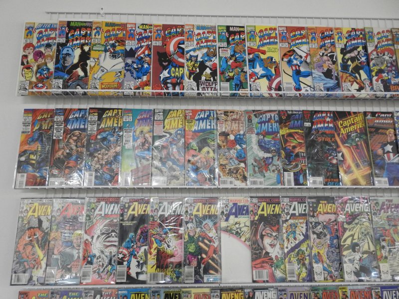 Huge Lot of 180+ Comics W/ Captain America, Avengers +More! Avg VF Condition