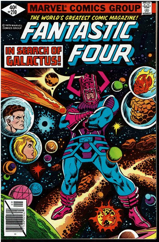 Fantastic Four #210, 8.0 or Better - Galactus Appearance