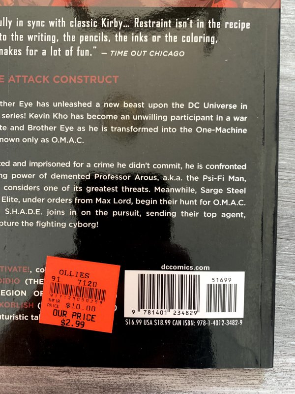 2012 OMAC Volume 1 Omactivate vy Keith Giffen SC FN+ 6.5 1st DC Comics