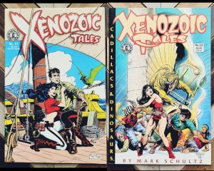 XENOZOIC TALES (Cadillacs & Dinosaurs) #11-12 VF/NM (1992 Kitchen Sink) SCHULTZ