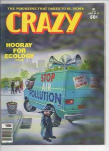 CRAZY #24 Magazine, FN/VF, Hooray for Ecology, 1973 1977, more in store