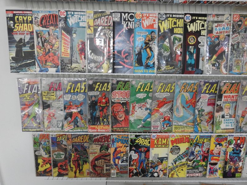 Huge Lot 140+ Silver/Bronze Comics W/ Flash, Daredevil, Superman, +More See desc