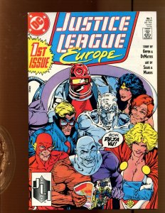 Justice League #1 - Bart Sears Cover Art! (8.0/8.5) 1989