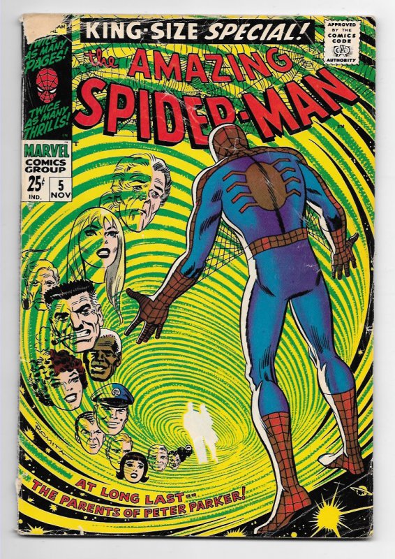 Amazing Spider-man Annual #5 Awesome Romita Cover G+ 2.5