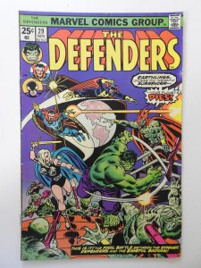 The Defenders #29 (1975) VG Condition moisture stain