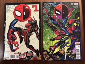 Spider-Man Deadpool #1A-2A VF/NM Ed McGuinness Art 1st Prints (Marvel 2016)