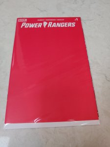 Power Rangers #1 Blank Red Variant Cover for Signatures NM Mighty Morphin Boom