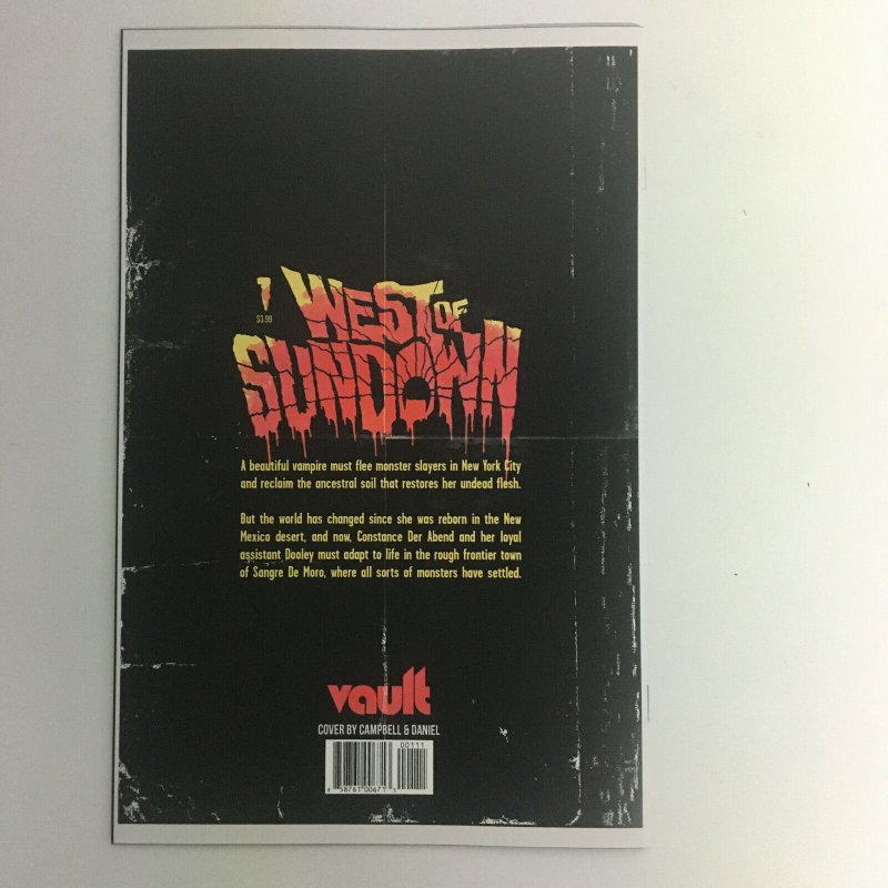 West of Sundown #1 Regular Cover Seeley Vault Comics 1st Print Horror 2022