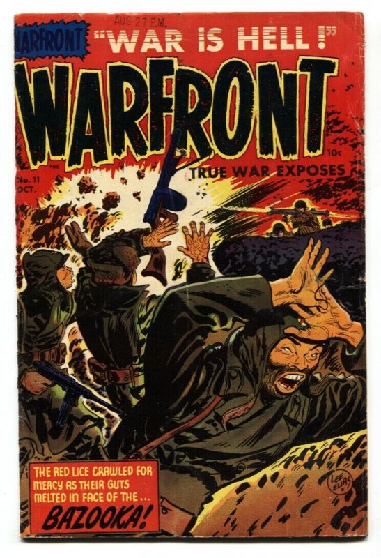 Warfront #11 Pre-code WAR comic-Famous RED LICE cover