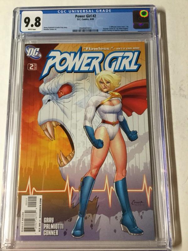 Power Girl 2 Cgc 9.8 White Pages Amanda Conner Cover