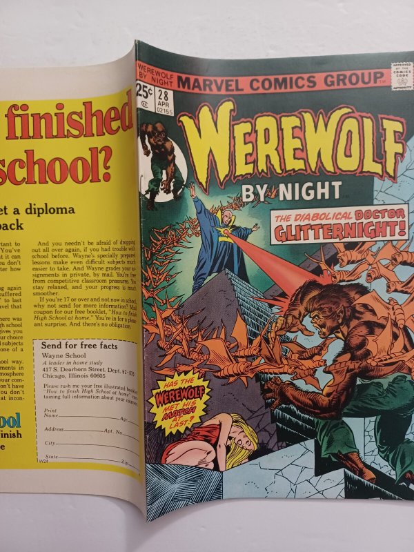 Werewolf by Night #28 - 1975 - VF