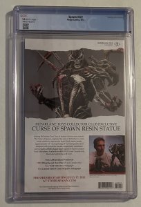 Spawn #222 CGC 9.4 White Pages Spider-Man Venom Homage Todd McFarlane