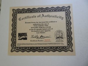 Wolverine #150 Dynamic Forces Cover VF/NM Condition W/COA