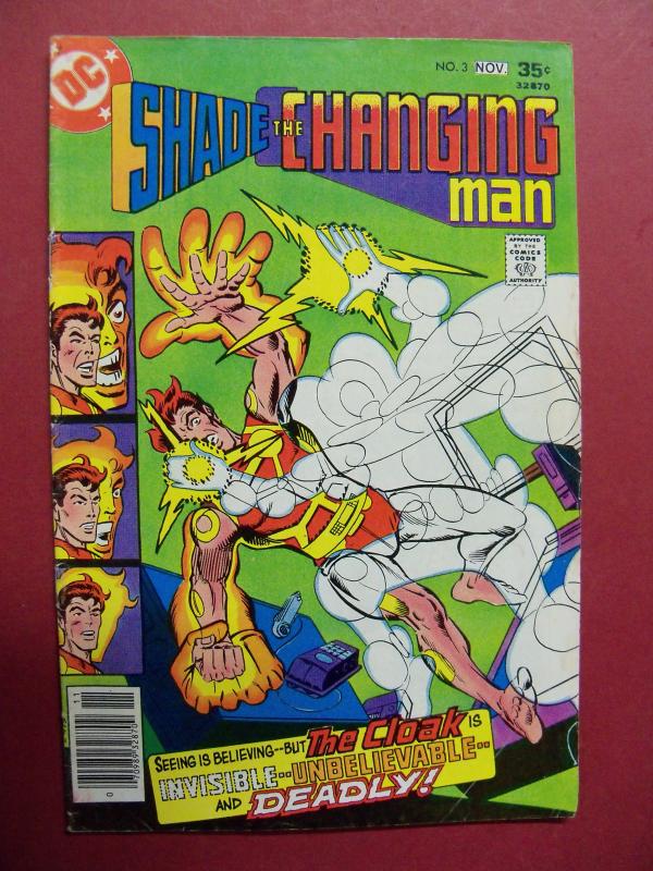 SHADE THE CHANGING MAN #3 (VG 4.0 TO 4.5) Steve Ditko art DC Comics