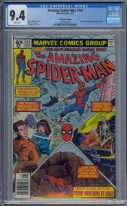 AMAZING SPIDER-MAN #195 CGC 9.4 ORIGIN 2ND BLACK CAT NEWSSTAND WHITE PAGES