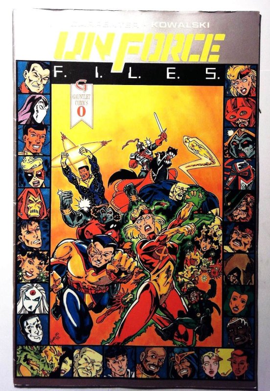 U.N. Force Files #0 C (1993) Caliber Comics Var Silver Hunter Seeker Comic Book