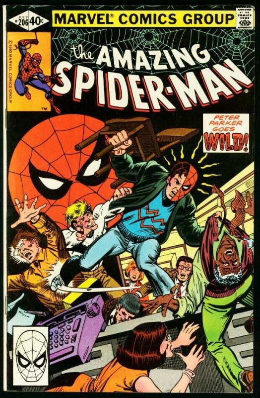 AMAZING SPIDER-MAN #206-1980-MARVEL-fine FN