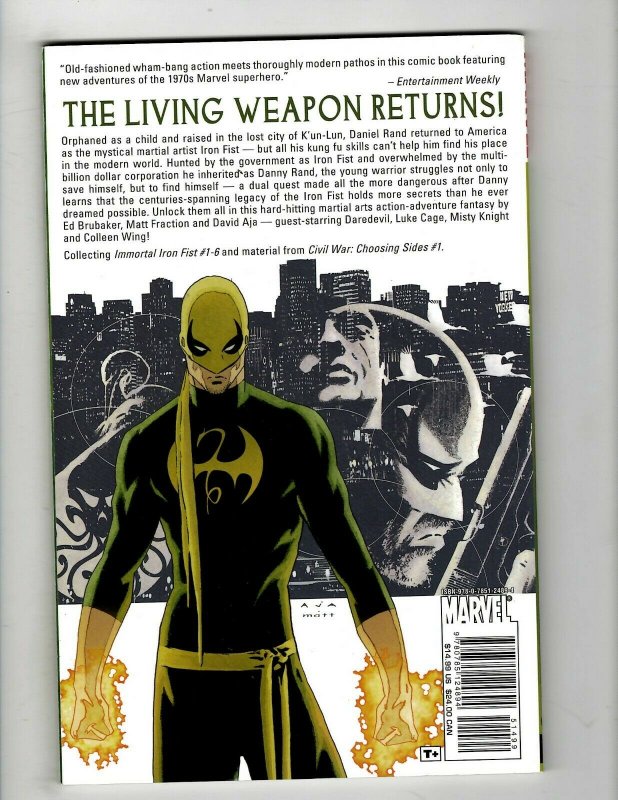 Immortal Iron Fist Vol. # 1 The Last Iron Fist Story Marvel Comic Book TPB HR6 