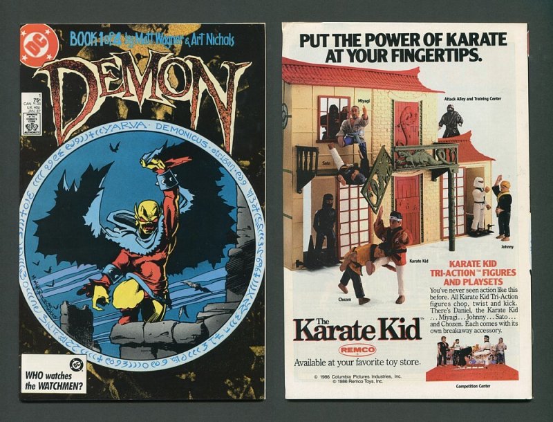 Demon #1  #2  #3  #4 (COMPLETE SET) / 9.0 VFN/NM   1987