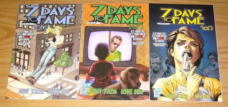 7 Days to Fame #1-3 VF/NM complete series REALITY TV SHOW ON SUICIDE after hours