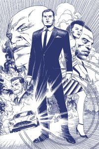 James Bond #1 1:15 Cheung Blue Tint Dressed Virgin Dynamite Entertainment EB99