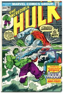 HULK #165, VF+, 1st Aquon, Trimpe, Marvel, 1968, Incredible, more in store