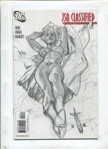 JSA CLASSIFIED #1 (9.2) SECOND PRINTING- ADAM HUGHES SKETCH COVER!