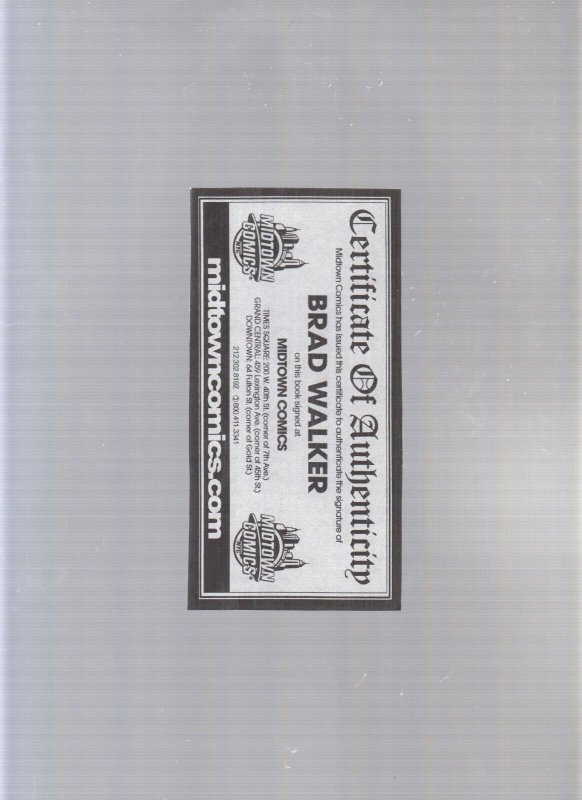 Action Comics #8 - SIGNED BY BRAD WALKER! (9.0) 2012