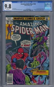 AMAZING SPIDER-MAN #180 CGC 9.8 GREEN GOBLIN SILVERMANE JOE SINNOTT WHITE PAGES