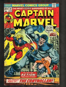 Captain Marvel # 30 ~ Thanos Cameo ~ 1974 (6.5) WH