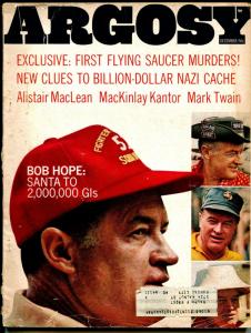 Argosy 12/1967-Bob Hope-Flying saucers-Nazi's-NASCAR-Petty-pulp-VG