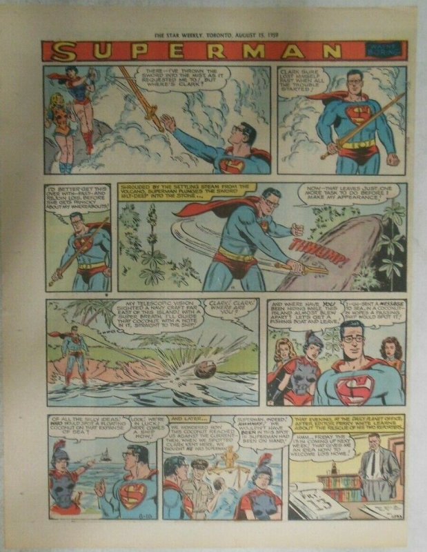 bvSuperman Sunday Page #1033 by Wayne Boring from 8/16/1959 Tabloid Page Size