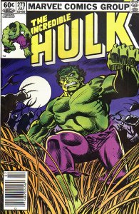 HULK  (1962 Series) (#1-6, #102-474, #600-635)(INCREDIB #273 NEWSSTAND Fair