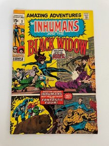 Amazing Adventures # 2 VG/FN Marvel Comic Book Inhumans Lockjaw Widow 7 J243