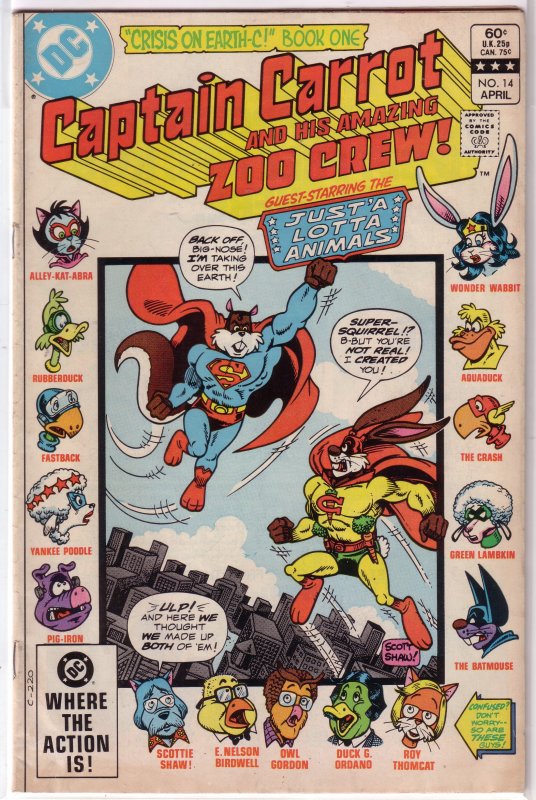 Captain Carrot and His Amazing Zoo Crew   #14 GD (Crisis on Earth-C)