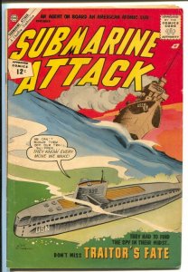 Submarine Attack #36 1962-Charlton-WWII story-Teddy Roosevelt-VF/FN 