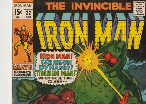 Iron Man #22 (1970)  Titanium Man ! Crimson Dynamo !