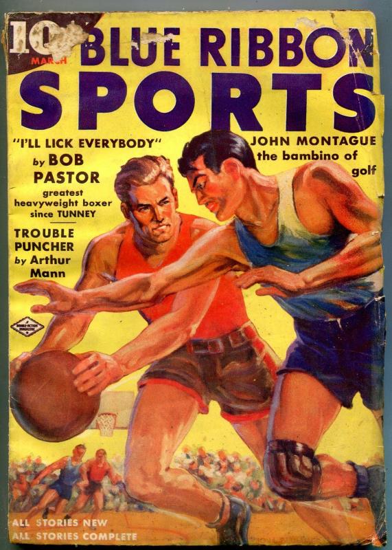 Blue Ribbon Sports Pulp #3 March 1938- John Montague- Bob Pastor