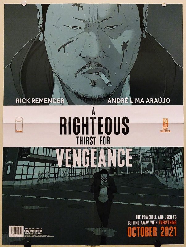 Righteous Thirst For Vengeance Folded Promo Poster Image 2021 (18x24) New FP344