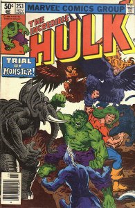 HULK  (1962 Series) (#1-6, #102-474, #600-635)(INCREDIB #253 NEWSSTAND Fair