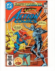 Action Comics #522 SUPERMAN Faces THE CLOCKWORK MAN !!! Bronze Classic / ID#588