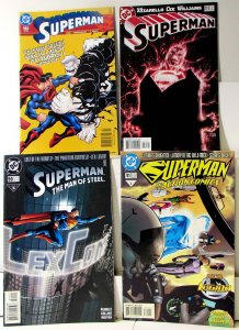 Superman Lot 4 #182, 212, Man Steel 90, Action 741 2002 DC 1st Print Comic Books