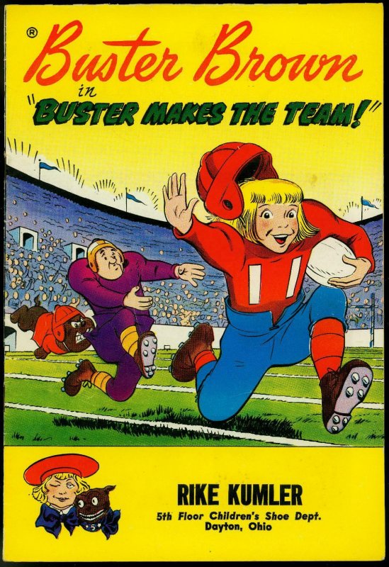 BUSTER BROWN 1959-BUSTER MAKES THE TEAM-FOOTBALL CVR FN/VF