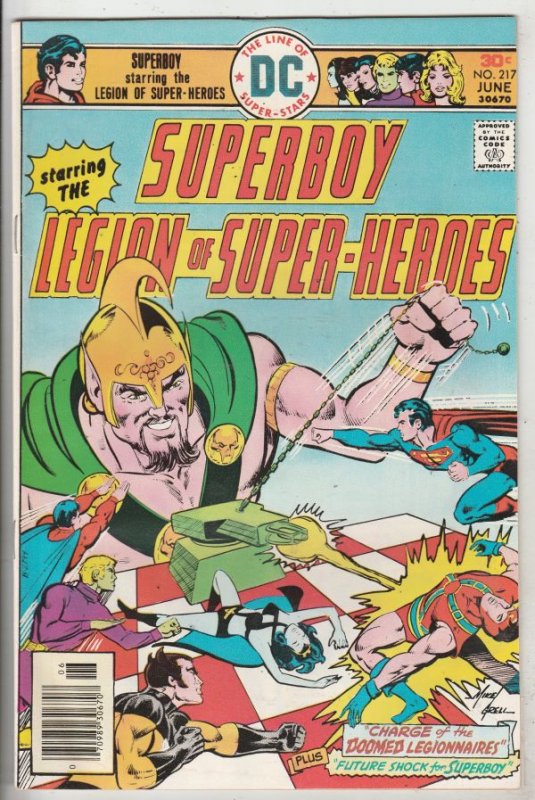 Superboy #217 (Jun-76) VF High-Grade Superboy, Legion of Super-Heroes