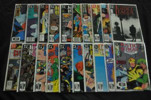 JUSTICE LEAGUE #1-113 + ANNUAL (6.5-9.2) COPPER LOT 1983-86