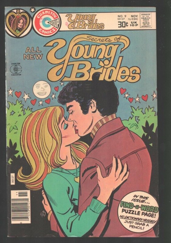 Secrets of Young Brides Vol. 2 #9 1976-Charlton-lip lock cover-Frank W Bolle-...